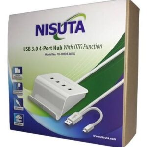 HUB USB 3.0 4 PUERTOS CON FUNCION OTG PERMITE CONECTAR FUENTE EXTERNA NS-UH043OTG NISUTA(NS-UH043OTG) - Imagen 1