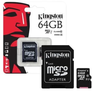 MICRO SD 64GB KINGSTON CLASE 10 CON ADAPTADOR - Imagen 2