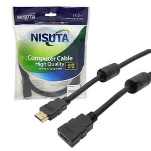 CABLE HDMI ALARGUE 3MTS FILTRO INDUCTIVO NS-CAHDMI3A NISUTA - Imagen 2