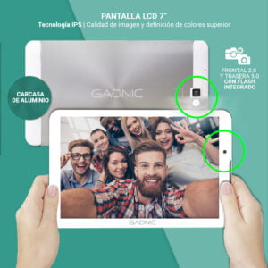 TABLET GADNIC CELULAR 7'' QUADCORE INDUS PHONE - Imagen 2