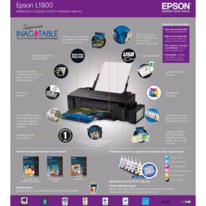IMPRESORA EPSON L1800 PHOTO A3 SISTEMA TINTA CONTINUA - Imagen 1