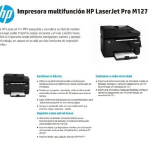 IMPRESORA HP M127FN LJ 21 PPM RED FAX CZ181A - Imagen 1