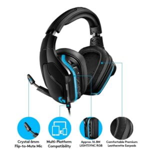 AURICULAR GAMING G935 WIRELESS 7.1 SURROUND (981-000742) - Imagen 4