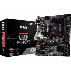 PLACA MADRE MSI (AM4) A320M PRO-M2 (911-7B84-013) - Imagen 1