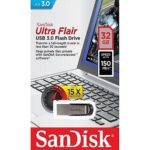 PENDRIVE 32GB ULTRA FLAIR 3.0 SANDISK (SDCZ73032GG46)