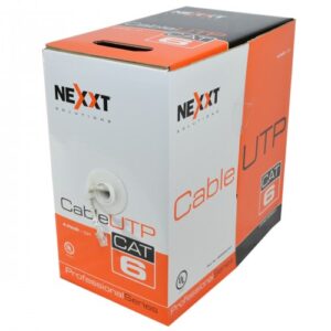 ROLLO CABLE UTP CERTIFICADO 4 PARES CAT.6 GRIS NEXXT (AB356NXT01) - Imagen 2