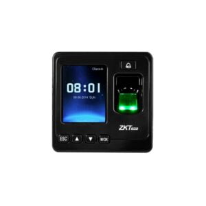 CONTROL DE ASISTENCIA Y ACCESO CON HUELLA DIGITAL Y TARJETA EM (125 KHZ) COLOR NEGRO MARCA ZKTECO (SF100B/ID) - Imagen 1