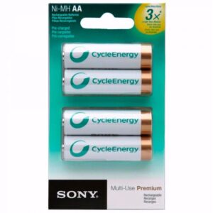 PILA RECARGABLE AA SONY CYCLE 2000MHA (Nh-Aa-B4Kn) BLISTERX4(VENTA POR UNIDAD) - Imagen 1