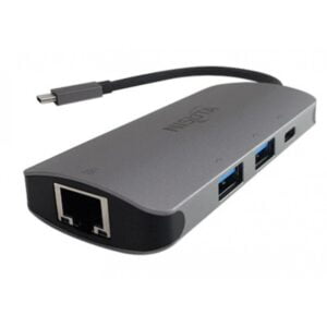 CONVERSOR USB 3.1 C A RED / HUB 2 PUERTOS USB 3.0  / USB C NS-UCDRUC NISUTA (NS-UCDRUC) - Imagen 1