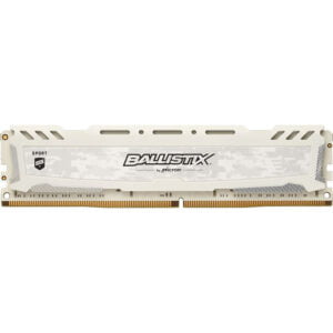MEMORIA DDR4 CRUCIAL 16GB 2400MHZ Ballistix White - Imagen 1