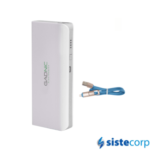 CARGADOR POWER BANK GADNIC 20000 MAH USB RECARGABLE + CABLE IPHONE SAMSUNG - Imagen 1