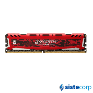 MEMORIA DDR4 8GB CRUCIAL 2666MHZ BALLISTIX RED(BLS8G4D26BFSEK) - Imagen 1