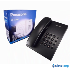 TELEFONO PANASONIC DE MESA BASICO BOX NEGRO MOD KX-TS500AG - Imagen 1