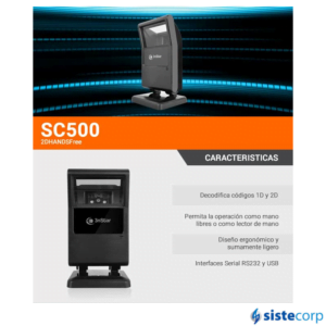 LECTOR 2D 3NSTAR HANDS FREE AREA-IMAGING SCANNER (SC500) - Imagen 4