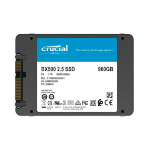 DISCO SOLIDO SSD 960GB SATA3 2.5 CRUCIAL BX500  (CT960BX500DISCO SOLIDO SSD1) - Imagen 1