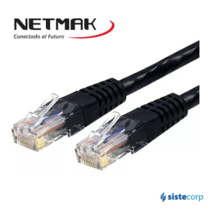 PATCHCORD/CABLE DE RED CAT.5E 2M FLEXIBLE CON CAPUCHON NETMAK (NM-C04-2) - Imagen 3