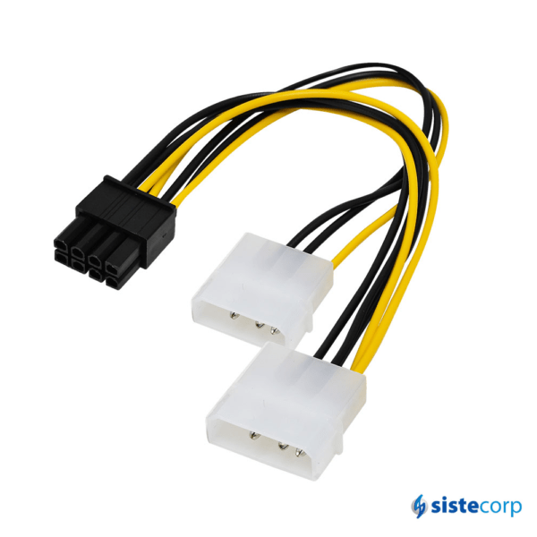 CABLE ADAPTADOR DE MOLEX X 2 (H) A 8 PIN MOTHER (M)  NS-AD824V  NISUTA