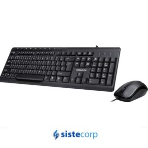 KIT TEC+MOUSE GIGABYTE KM6300 USB BLACK SP (KM6300) - Imagen 1
