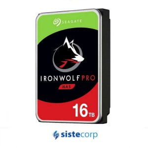 DISCO DURO 16TB SEAGATE SATA 6GB/S 256MB NAS IRONWOLF PRO (ST16000NE000) - Imagen 1