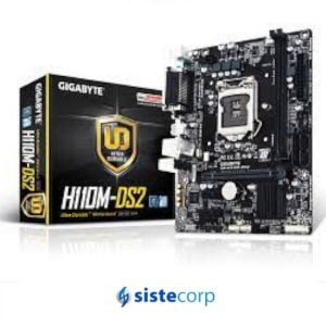 PLACA MADRE GIGABYTE S1151 H110M-DS2 DDR4 BOX M-ATX VGA - Imagen 1
