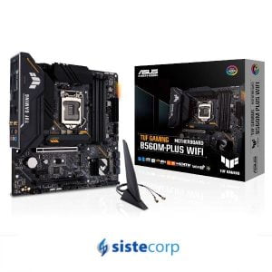 PLACA MADRE ASUS (1200) TUF GAMING B560M-PLUS (WIFI) BOX M-ATX (90MB1770-M0EAY0) - Imagen 1