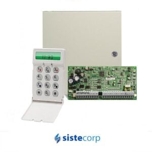 CENTRAL 8 ZONAS EXPANDIBLE A 32 C/ TECLADO LCD5511 DSC (PWR-1832-5511Z) - Imagen 1