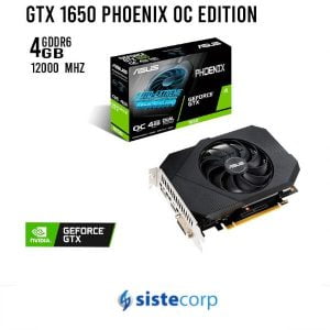 PLACA DE VIDEO 4GB GTX 1650 ASUS PHOENIX OC (90YV0EH2-MVAA00) - Imagen 1