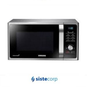 MICROONDAS SAMSUNG GRILL 28L  CERAMICO SILVER (MG28F3K3TAS) - Imagen 1