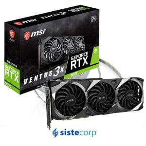 PLACA MSI GEFORCE RTX 3070 VENTUS 3X OC 8G DDR6 LHR (VG-MSI RTX3070VEN 3X) - Imagen 1
