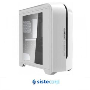 GABINETE GAMEMAX H601 WB (BLANCO C/NEGRO) - Imagen 1