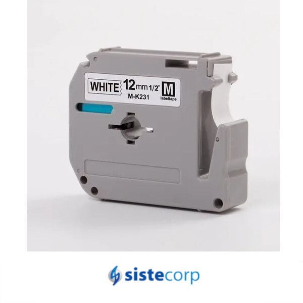 CINTA ALTERNATIVA BROTHER ROTULADORA MK231 12MMX8MTS EVERTEC (EVT-MK231)
