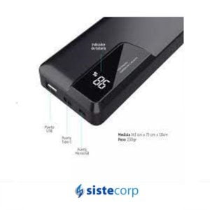 CARGADOR PORTATIL GADNIC BC-19 20000 mAh CARGA RAPIDA USB C (BC00019A) - Imagen 2