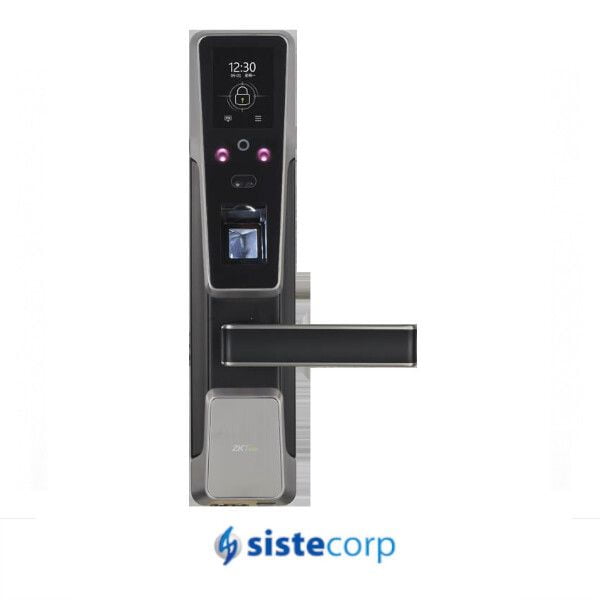 CERRADURA MULTIBIOMÉTRICA CON RECONOCIMIENTO FACIAL Y HUELLA DIGITAL VERSIÓN SILVER (ZM100S)