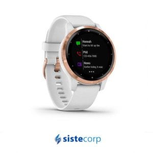 SMARTWATCH GARMIN VIVOACTIVE 4S, GPS, WIFI, WHITE/ROSE GOLD, WW (010-02172-22) - Imagen 2