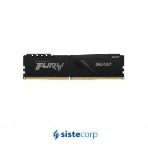 MEMORIA DDR4 16GB KINGSTON 2666MHZ CL16 FURY BEAST BLACK (KF426C16BB/16) - Imagen 1