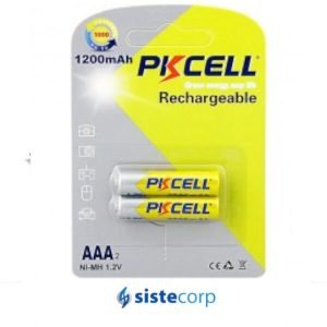 PILAS RECARGABLES KALOP AAA 120MAH 2 UNIDADES PKCELL (PKAAA2) - Imagen 1