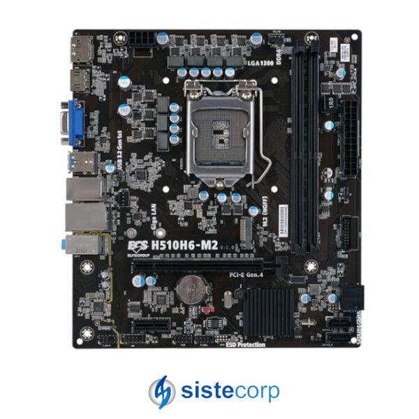 PLACA MADRE ECS S1200 H510H6-M2 BOX M-ATX (H510H6-M2) – Sistecorp