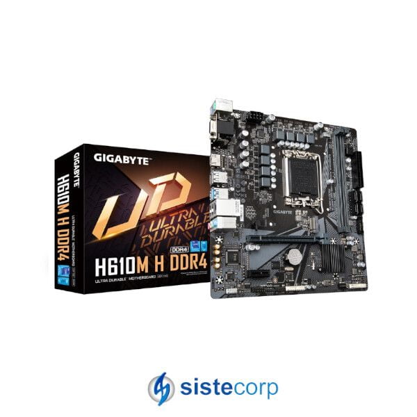 PLACA MADRE GIGABYTE S1700 H610M H DDR4 BOX M-ATX (H610M H DDR4)