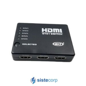 SWITCH HDMI 5 X 1 CON REMOTO (ADH2460) - Imagen 1