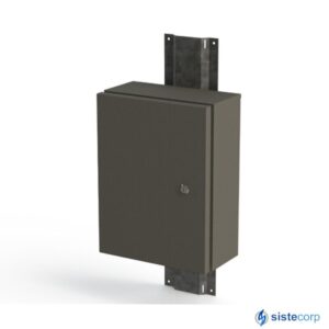 GABINETE METALICO PARA POSTE O PARED 300x400x150 (GAB-EST-15) - Imagen 3