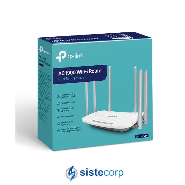 ROUTER 4P TP-LINK ARCHER C86 AC1900 DUAL BAND (ARCHER C86)