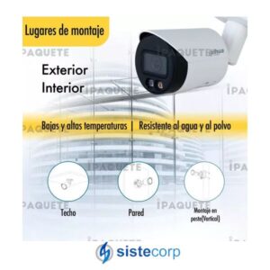 CAMARA IP DAHUA 4MP BULLET 3,6 IR30 IP67 DL MIC SD (DH-IPC-HFW2449SP-S-IL-0360B) - Imagen 3