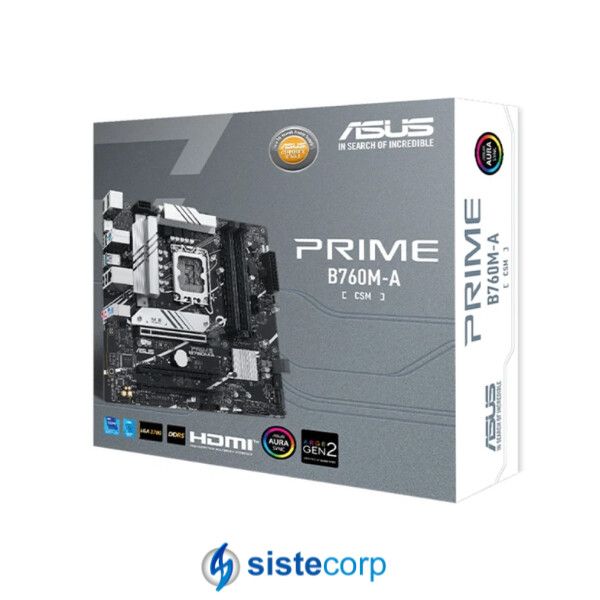 PLACA MADRE ASUS S1700 PRIME B760M-A-CSM DDR5 BOX M-ATX (90MB1EK0-M1EAYC)