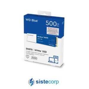 DISCO SOLIDO SSD M.2 NVME 500GB WESTERN DIGITAL BLUE SN 570 (WDS500G3B0C) - Imagen 1
