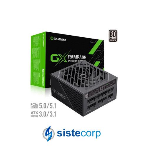 FUENTE 1050W GAMEMAX 80 PLUS PLATINUM GX-1050 PRO (GX-1050 PRO BK)