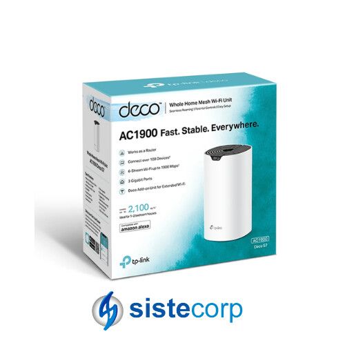 SISTEMA MESH TP-LINK DECO S7 1 UNIDAD AC1900 (DECO S7 (1-PACK))