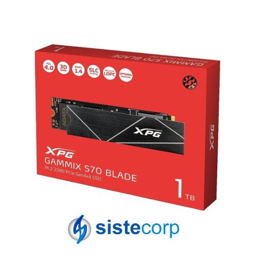 DISCO SOLIDO SSD M.2 NVME 1TB G4 XPG GAMMIX S70 BLADE (AGAMMIXS70B-1T-CS)