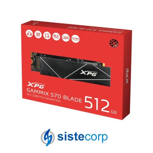 DISCO SOLIDO SSD M.2 NVME 512GB G4 XPG GAMMIX S70 BLADE (AGAMMIXS70B-512G-CS)