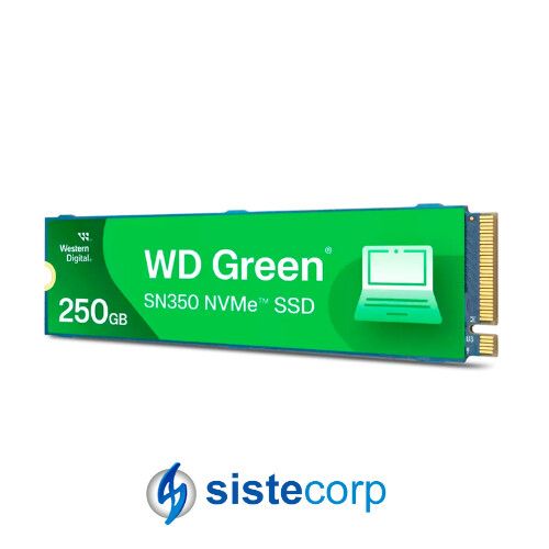 DISCO SOLIDO SSD M.2 NVME 250GB G3 WD GREEN SN350 (WDS250G2G0C)