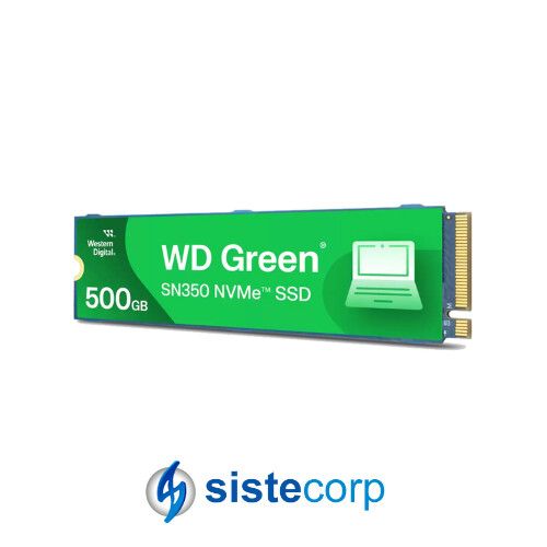 DISCO SOLIDO SSD M.2 NVME 500GB G3 WD GREEN SN350 (WDS500G2G0C)